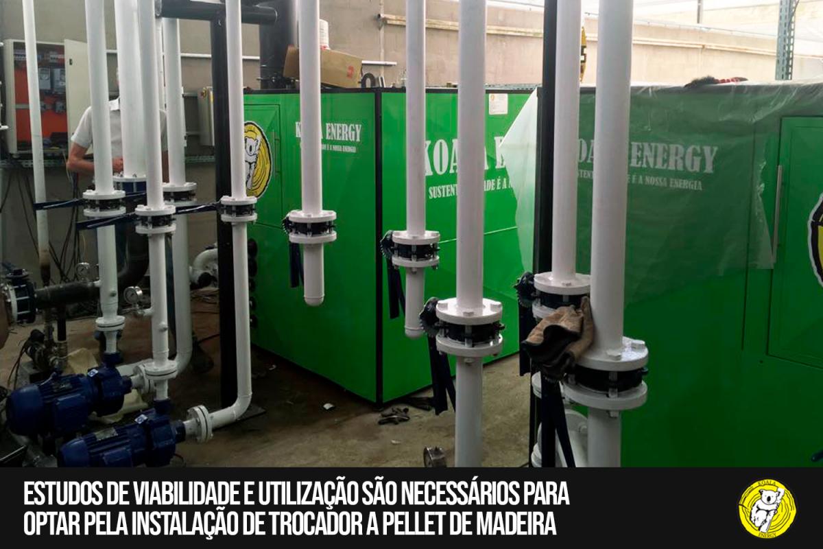 Estudos de viabilidade e utilização são necessários para optar pela instalação de trocador a Pellet de madeira