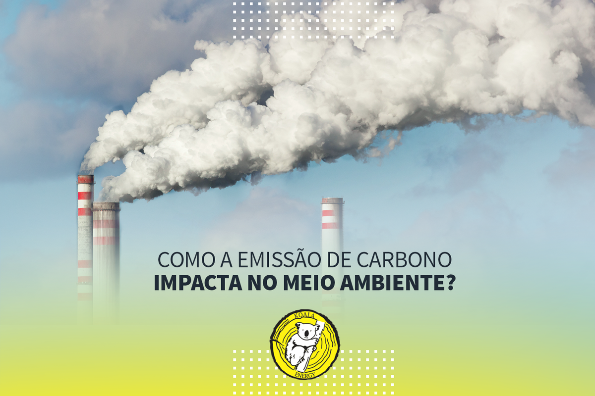 Como a emissão de carbono impacta o meio ambiente?